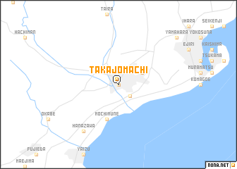 map of Takajōmachi