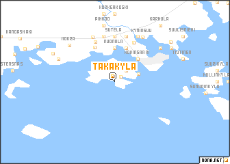 map of Takakylä