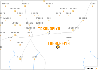 map of Takalafiya