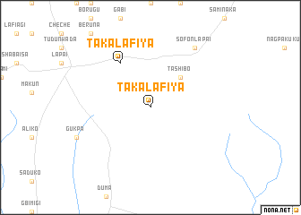 map of Takalafiya