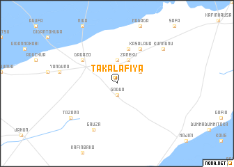 map of Takalafiya
