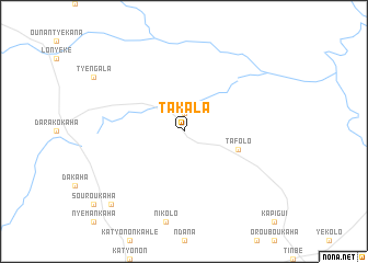 map of Takala