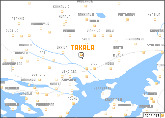 map of Takala