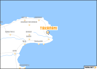 map of Takanami