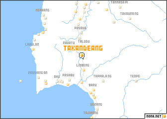 map of Takandeang