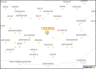 map of Tākand