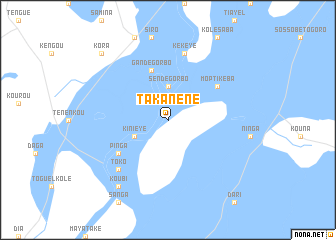 map of Takanéné