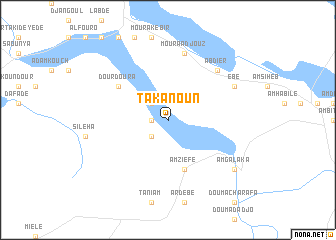 map of Takanoun