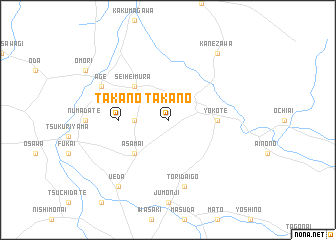 map of Takano