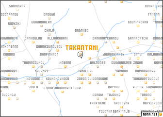 map of Takantami