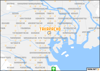 map of Takarachō