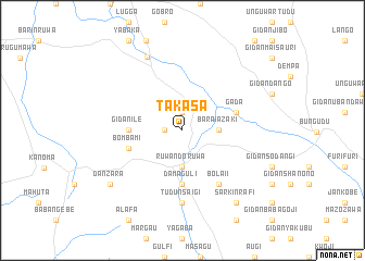 map of Takasa