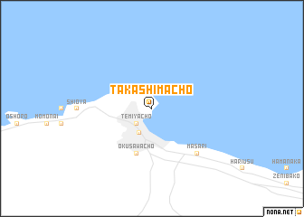 map of Takashimachō