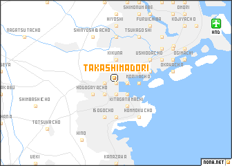 map of Takashimadōri