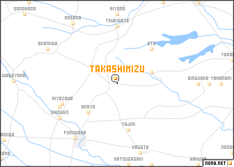 map of Takashimizu