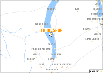 map of Takassaba