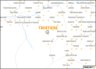 map of Taka Tiémé