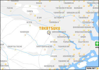 map of Takatsu-ku