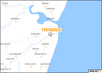 map of Takaungu