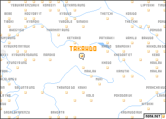 map of Takawdo