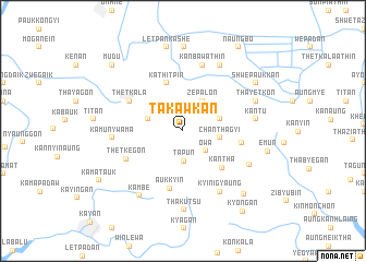 map of Takawkan
