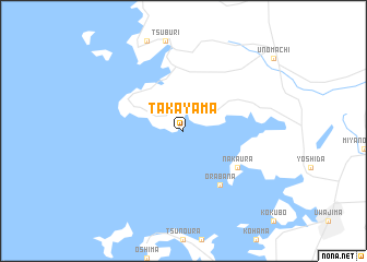 map of Takayama