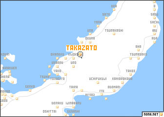map of Takazato
