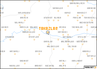 map of Takazlar