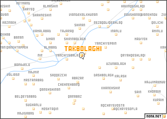 map of Tak Bolāghī