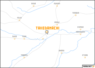 map of Takedamachi