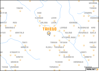 map of Takedo