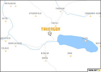 map of Takengon