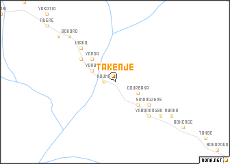 map of Takenjé