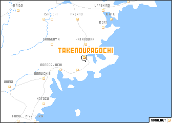 map of Takenoura-gōchi