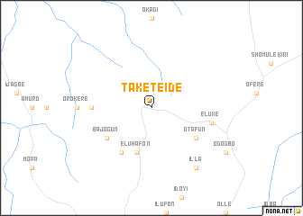 map of Takete Ide