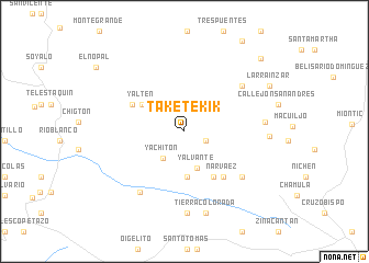 map of Taketekik