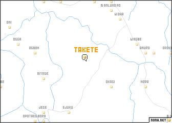 map of Takete