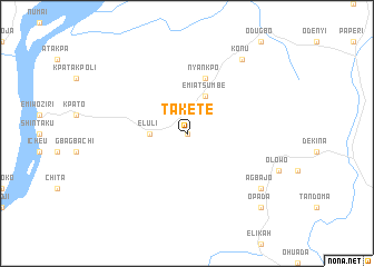 map of Takete
