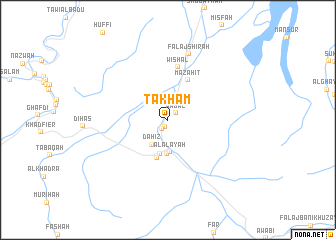 map of Ţakham