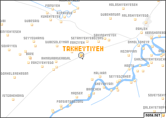 map of Takheyţīyeh