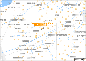 map of Takhi Hazāra