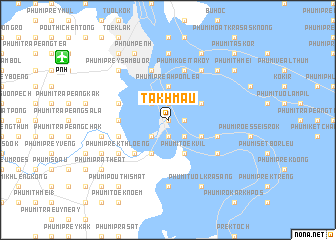 map of Ta Khmau