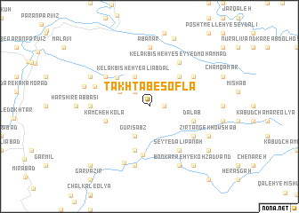 map of Takhtāb-e Soflá