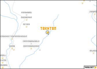 map of Takhtān