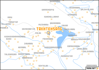 map of Takhteh Sang