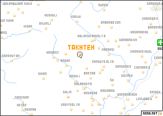 map of Takhteh