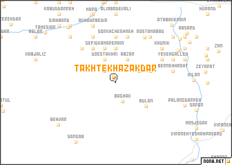 map of Takht-e Khazakdar