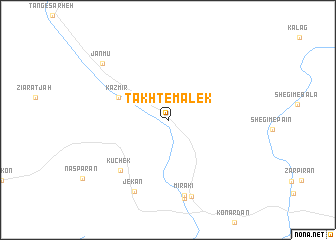 map of Takht-e Malek