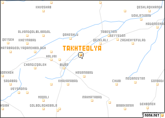 map of Takht-e ‘Olyā