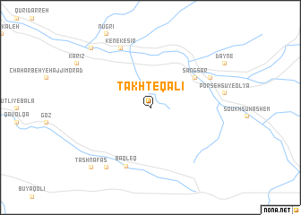 map of Takht-e Qālī